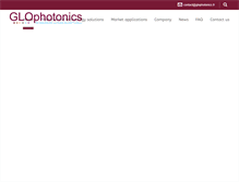 Tablet Screenshot of glophotonics.fr